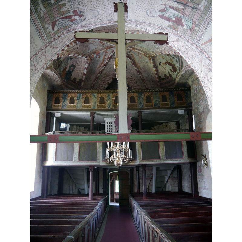 Source caption: "Nave of the Old Church, Alnö, Alnön Island, Västernorrland Province, Eastern Sweden"