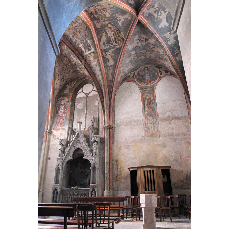 Source caption: " Katholische Pfarrkirche, ehemalige Stiftskirche, Saint-Cerneuf in Billom im Département Puy-de-Dôme (Auvergne-Rhône-Alpes), Chapelle du Rosaire (Rosenkranzkapelle)"