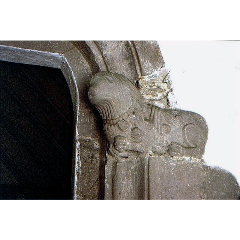 Source caption: "Blentarp kyrka i Skåne, Sverige. Sydportal"