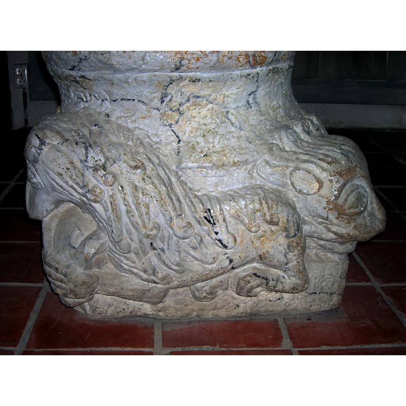Source caption: "Baptismal font in Blentarps kyrka."