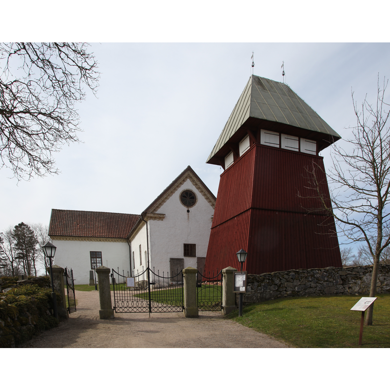 Source caption: "Brönnestad church, Skåne, Sweden"