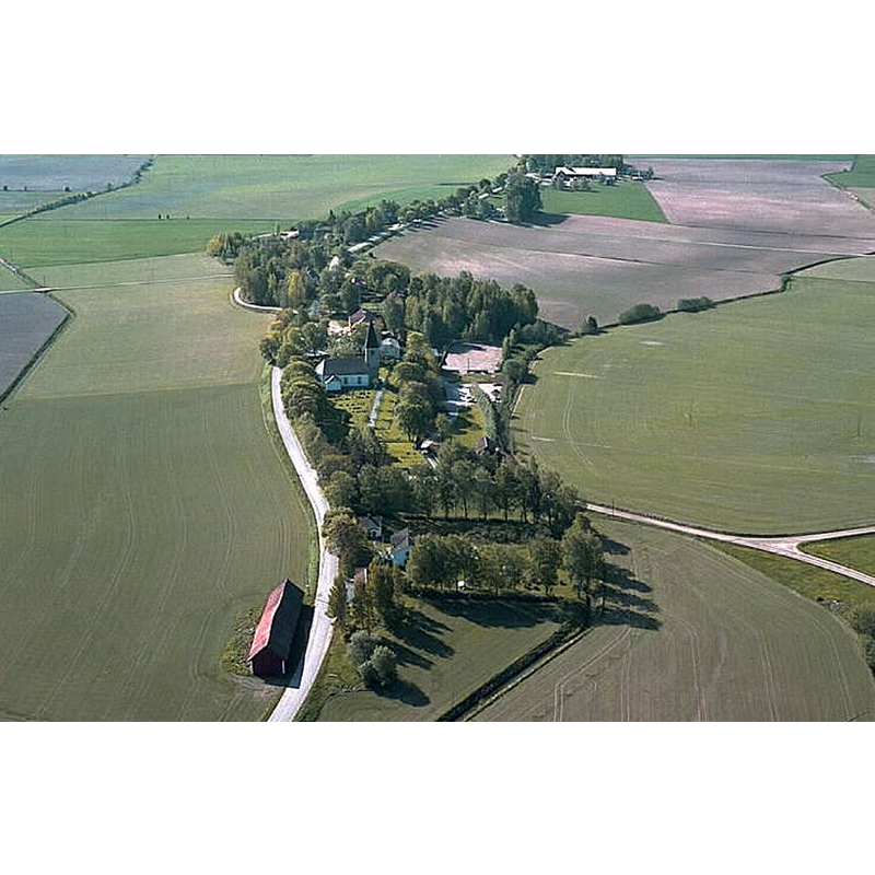 Source caption: "Hadermo kyrka [...] Slättbygd, Kyrkomiljö."