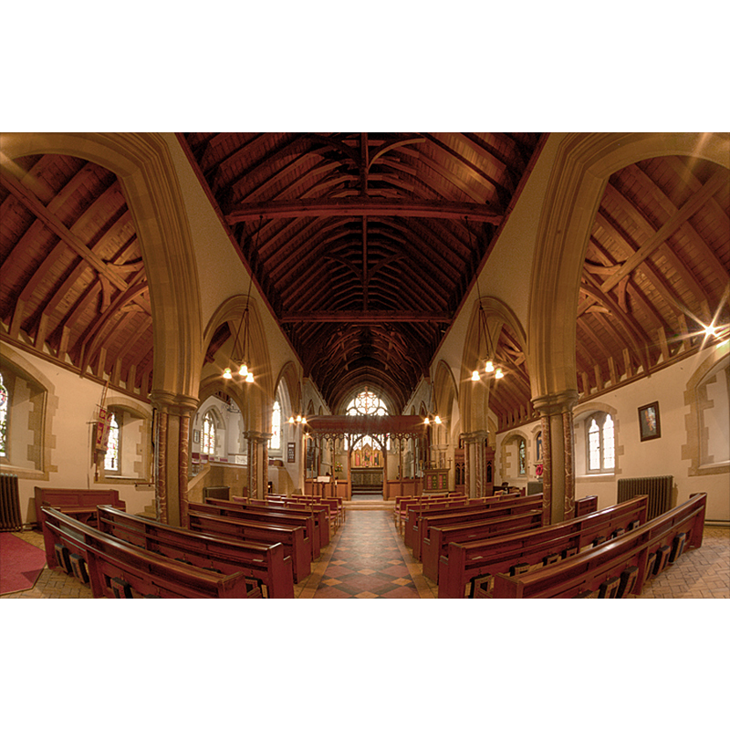 Source caption: "This is the interior of St.Mary's church at Holmbury St.Mary"
