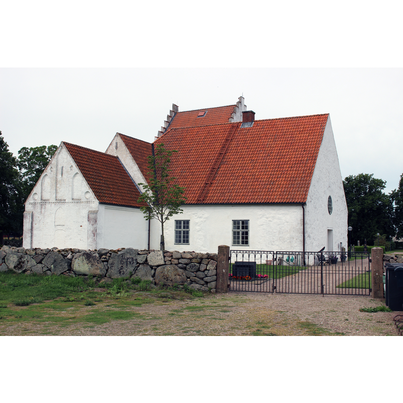 Source caption: " Kiaby kyrka från nordost."