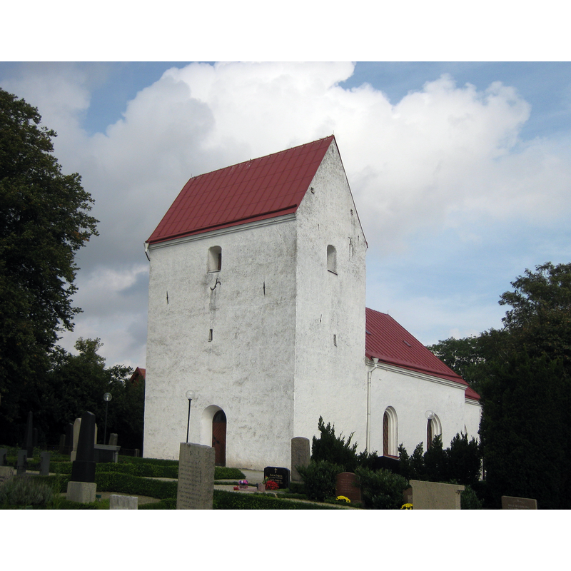 Source caption: "Knästorps kyrka i Skåne"