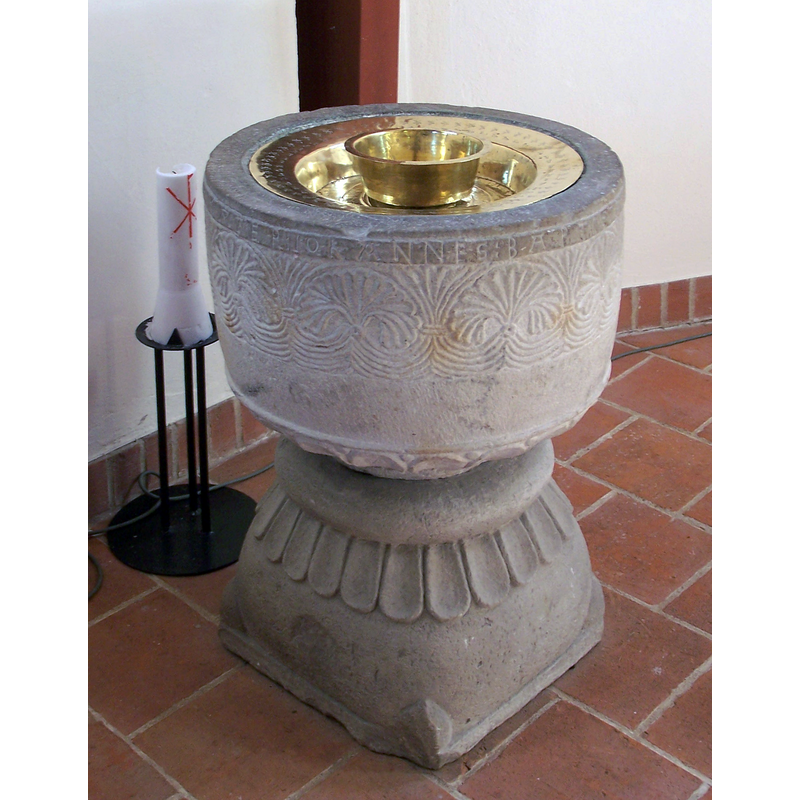 Source caption: "Dopfunten i Källs-Nöbbelövs kyrka."