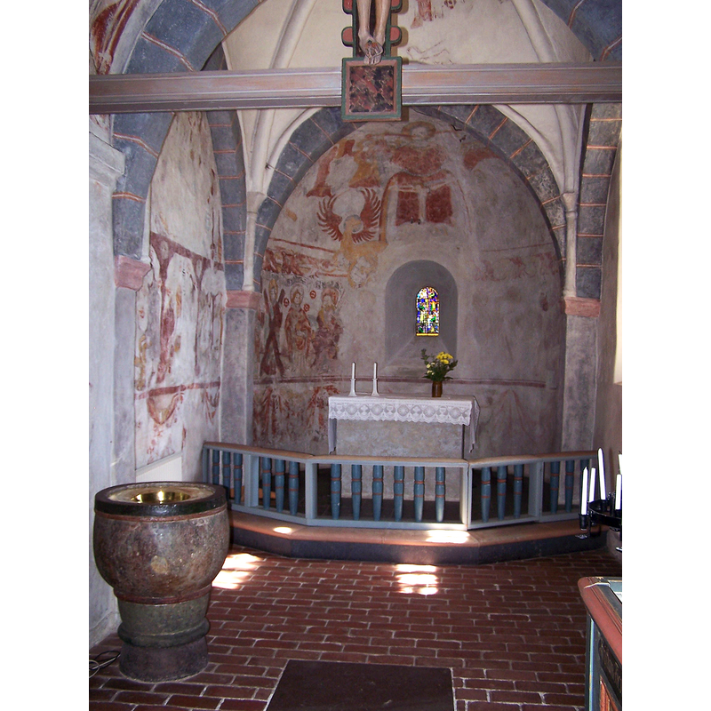 Source caption: "Koret i Kävlinge gamla kyrka."