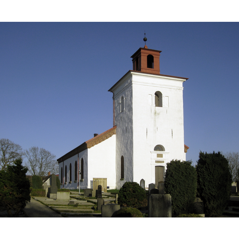 Source caption: "Lilla Slågarps kyrka"