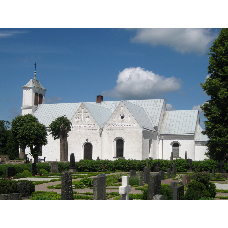 Source caption: "Långaröds kyrka i Hörby kommun"
