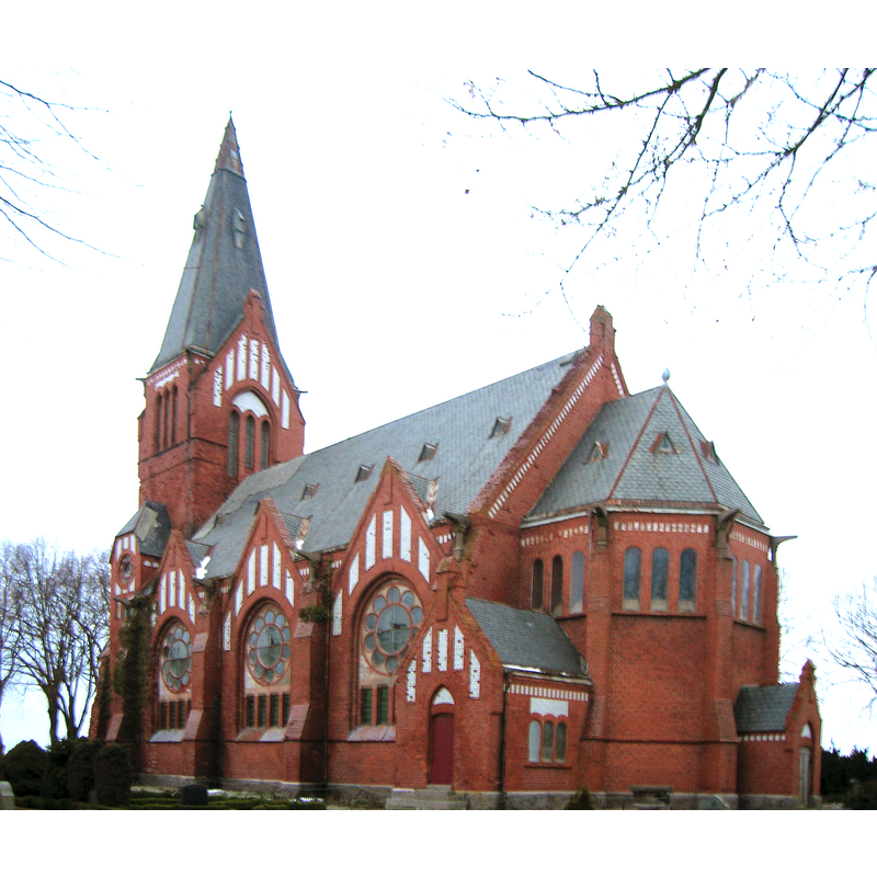 Maglarps nya kyrka was built in 1909 to replace Maglarps gamla kyrka -- the new church was abandoned in the 1970s and demolished in 2007, approximately a year after this photograph was taken