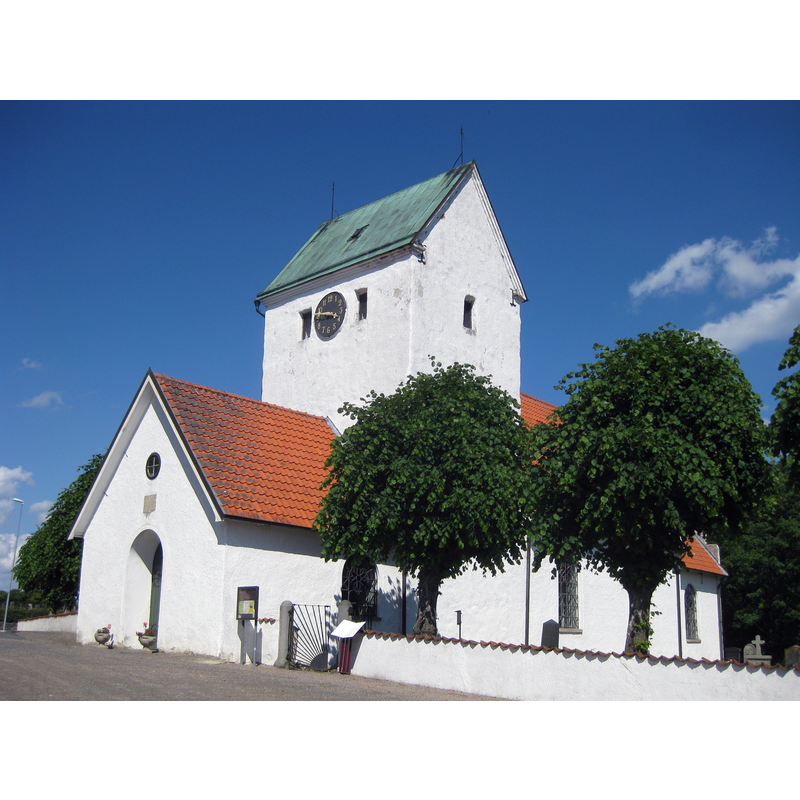 Source caption: "Maglehems kyrka från söder"