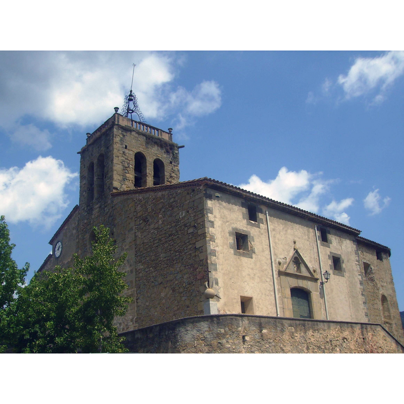 Source caption: " Església de Sant Esteve d'en Bas (Catalunya)"