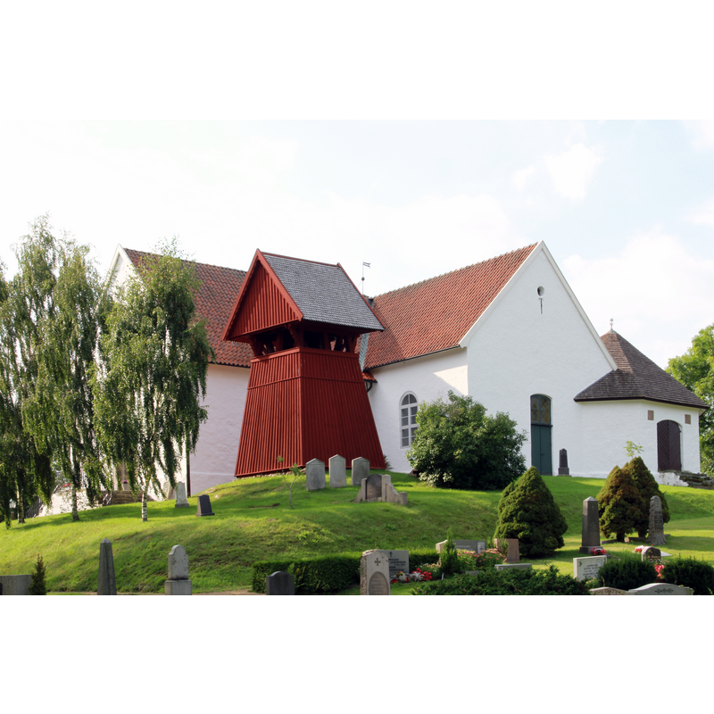 [NB: the medieval church had been re-oriented N-S in the 19thC]