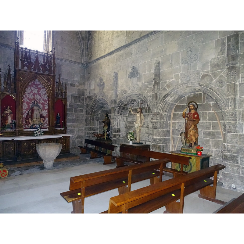 at the east end of the south aisle, obviously not its original location