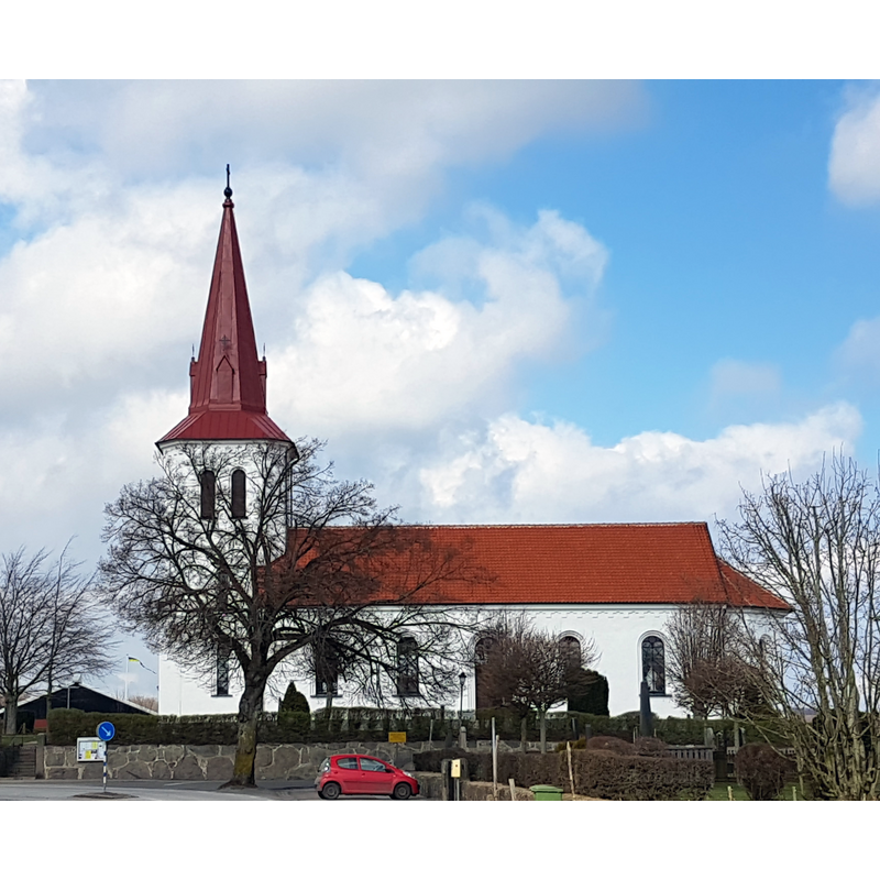 Source caption: "Rörums kyrka" -- consecrated in 1880