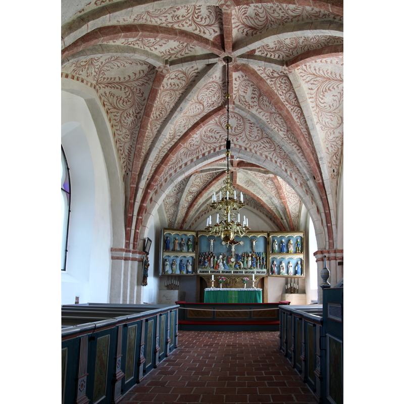 Source caption: "Saint Olofs church in Simrishamn, Sweden."