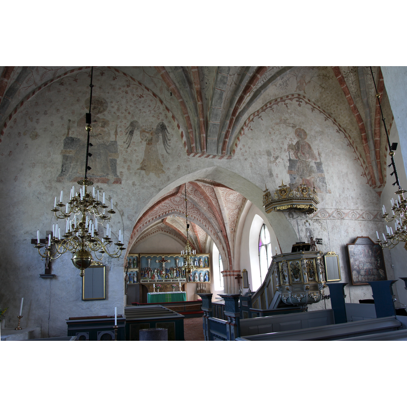 Source caption: "Saint Olofs church in Simrishamn, Sweden."