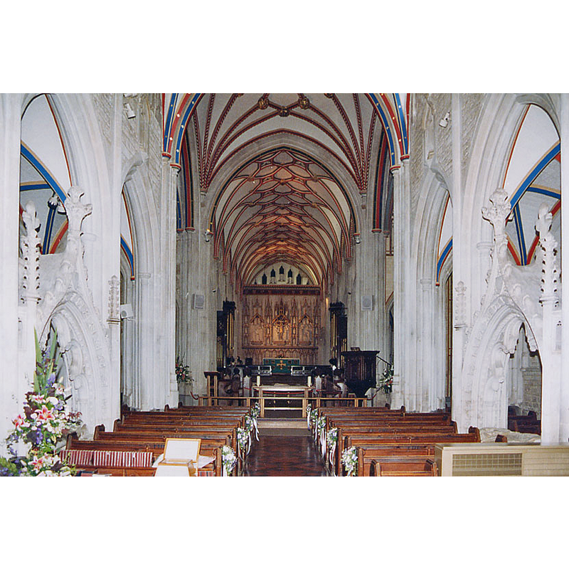 Source caption: "St Mary, Ottery St Mary, Devon - East end"