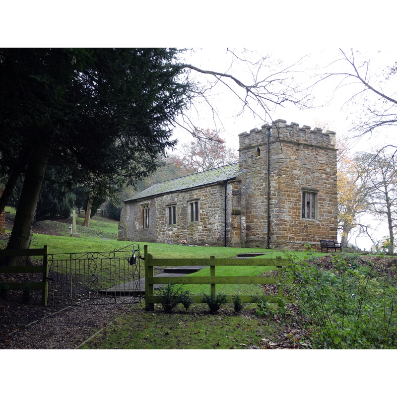 Source caption: "Somerby - St Margaret's Church. This small thirteenth century church is a Grade II listed building."