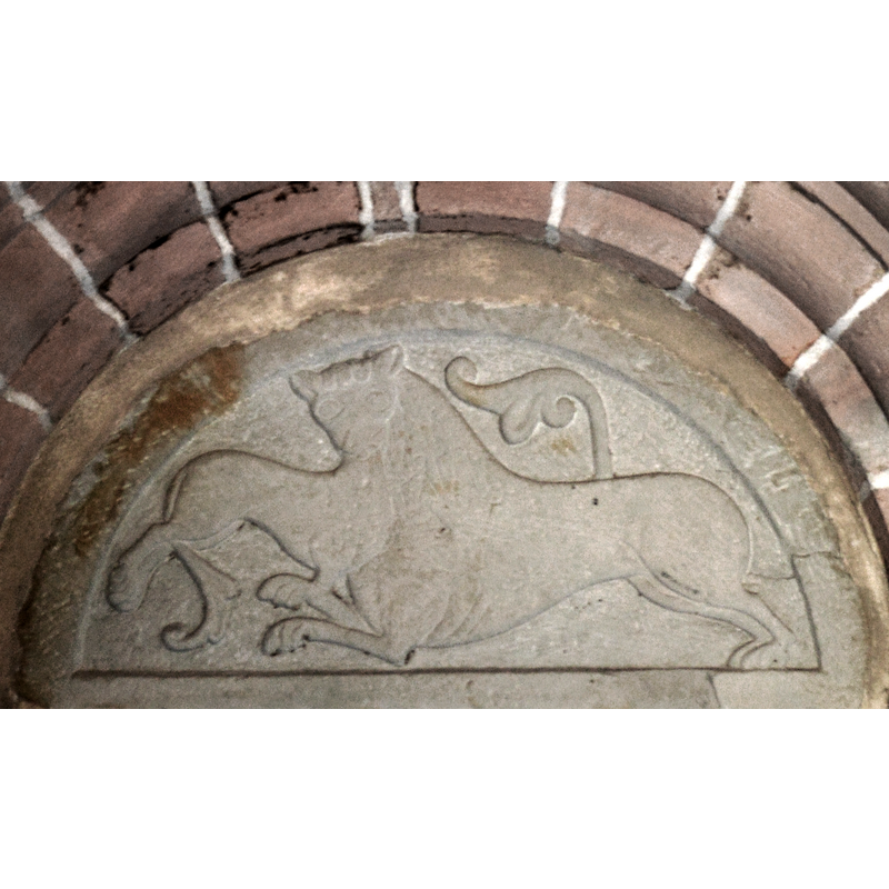 Source caption: "Portal, Skarhult church, Skarhult, Eslöv, Sweden." -- the tympanum