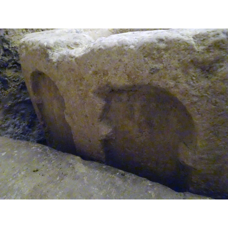 showing here two of the blank arches