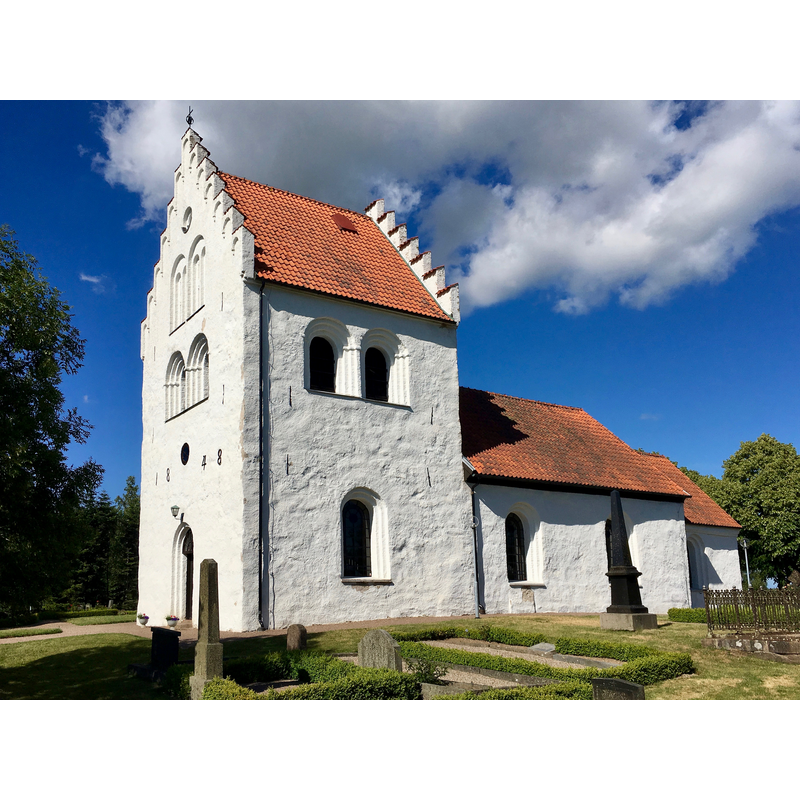 Source caption: "Stenestad Kirke, Skåne"