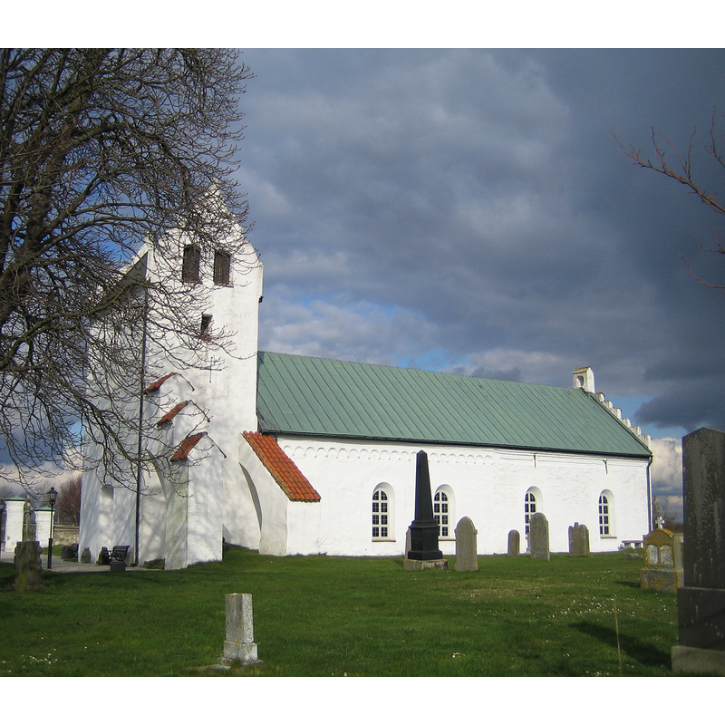 Source caption: "Stora Hammars kyrka, Skåne, Sweden"