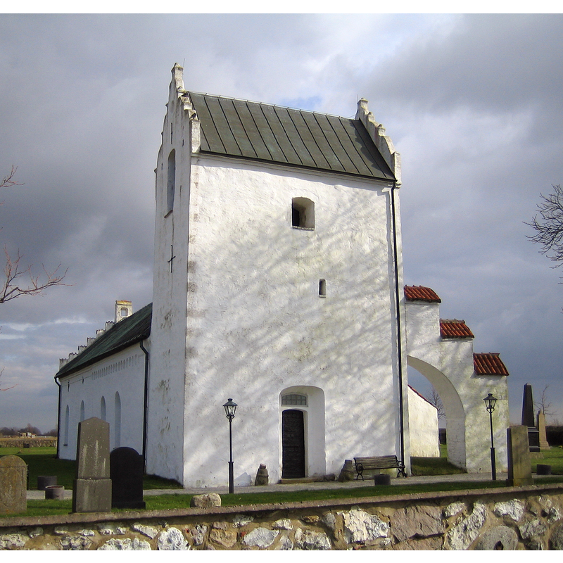 Source caption: "Stora Hammars kyrka, Skåne, Sweden"