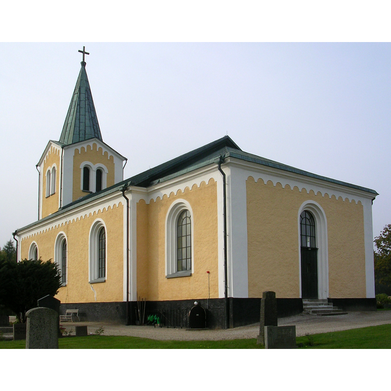 Source caption: "Tjörnarps [nya] kyrka."