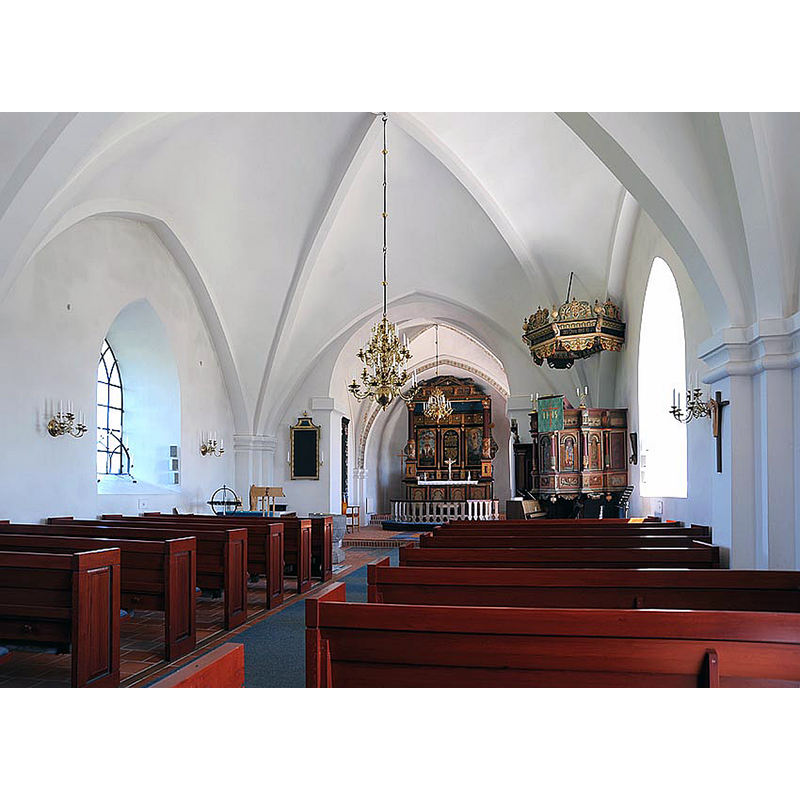 Source caption: "Träne kyrka i Skåne"