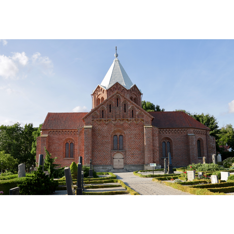 Source caption: "Tullstorps kyrka" -- new church designed by C.G. Brunius consecrated 1848