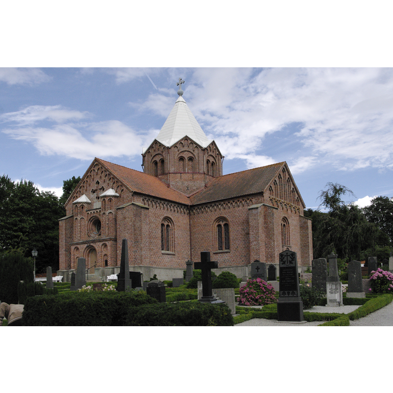 Source caption: "Tullstorps kyrka" -- new church designed by C.G. Brunius consecrated 1848
