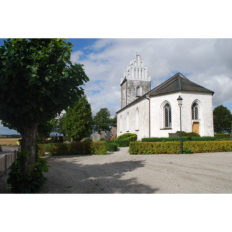Source caption: "Virke kyrka, från sydöst."