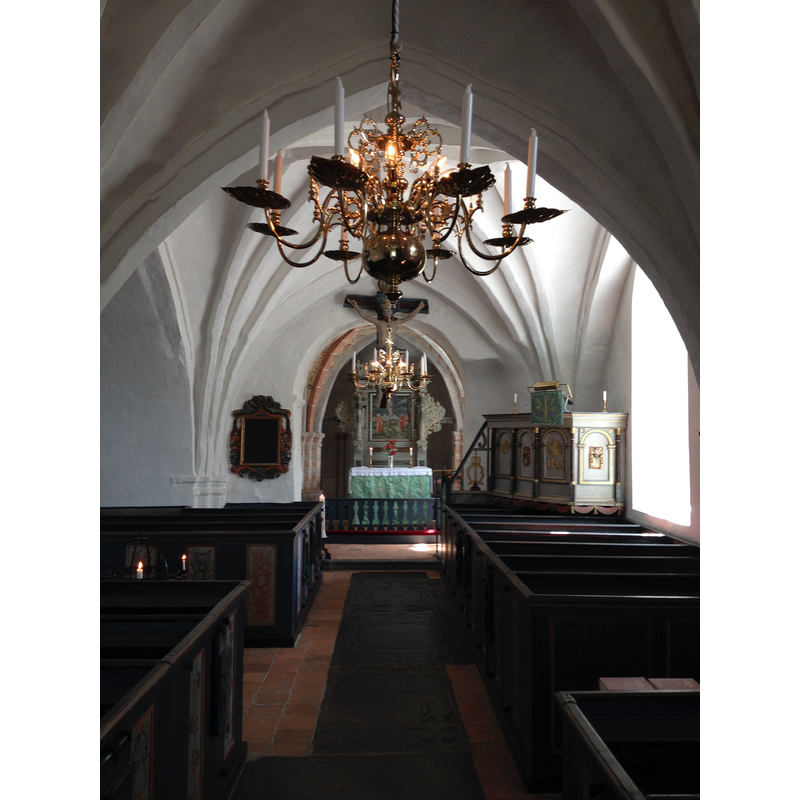Source caption: "Vitaby church, interior."