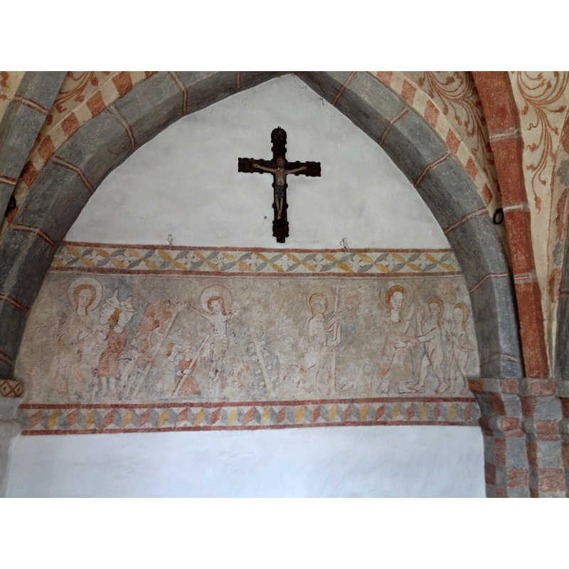 Source caption; "Vitaby Church, frescos"