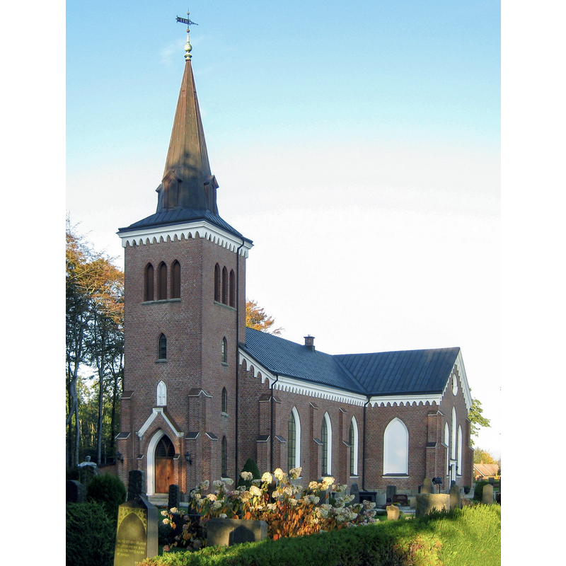 Source caption: "Västerstads [nya] kyrka, Skåne"