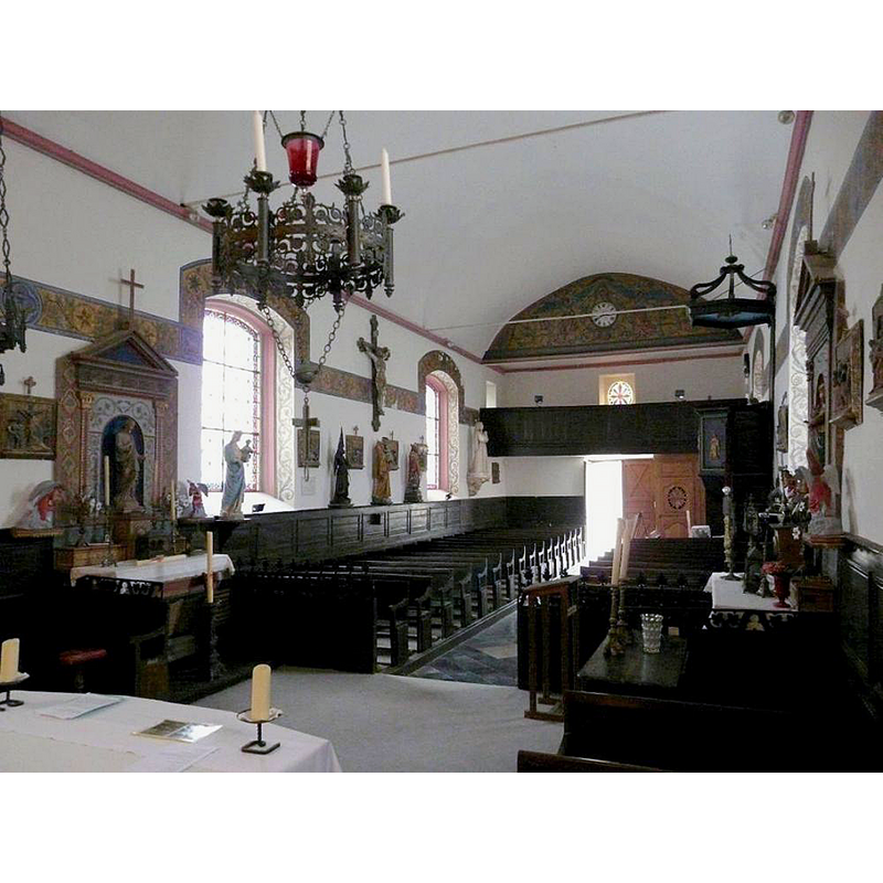 Source caption: "Intérieur de l'église St Louis de Le Crocq_coté Ouest"