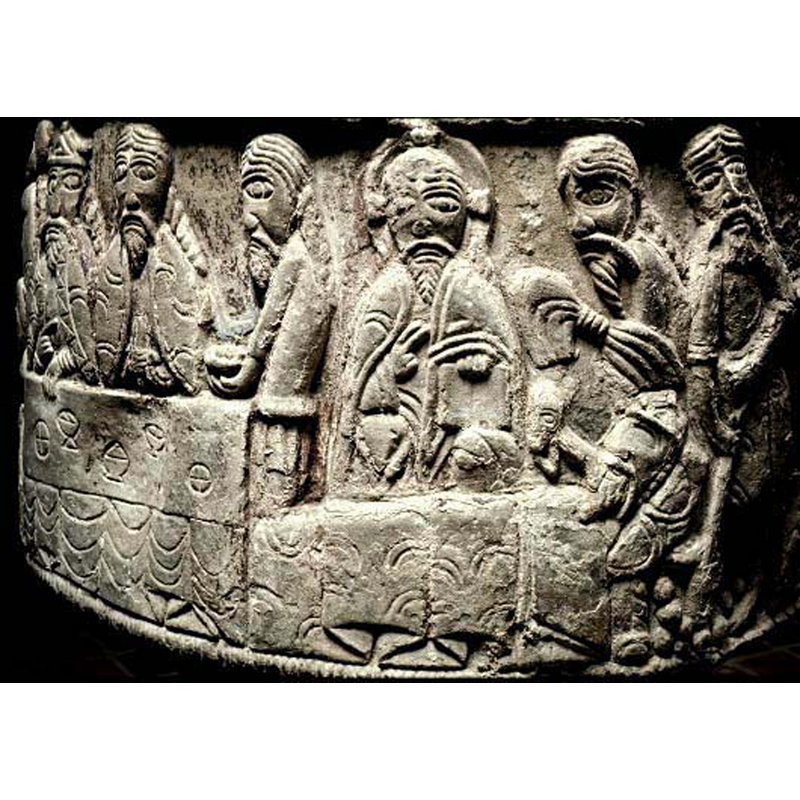 Source caption: "Kristus omgiven av oidentifierade gestalter"