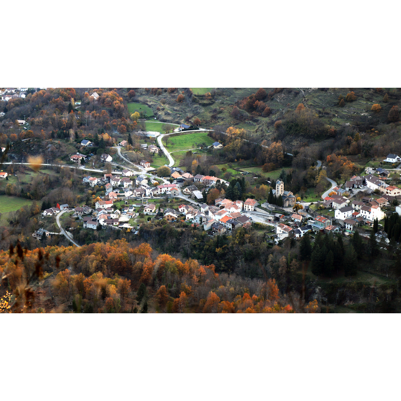 showing the church right off centre of the image