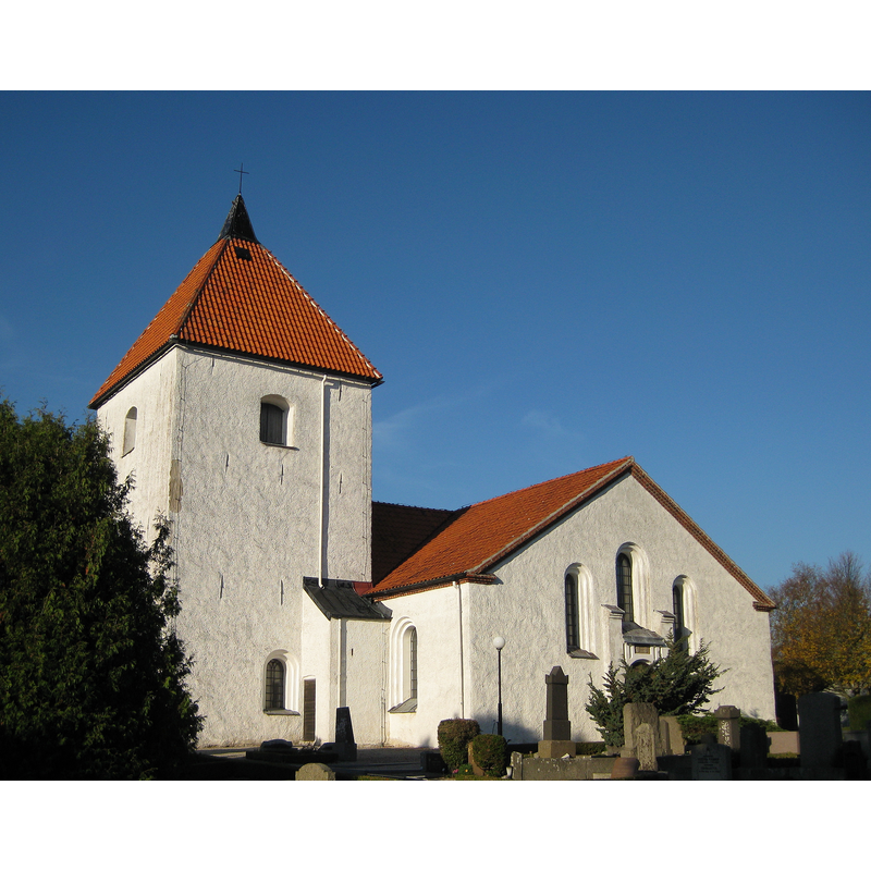 Source caption: "Östra Strö kyrka, Sweden"