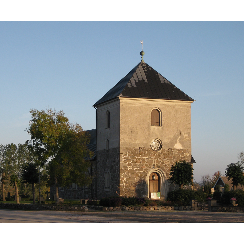 Source caption: "Östraby kyrka, Skåne"Source caption: "Östraby kyrka, Skåne"