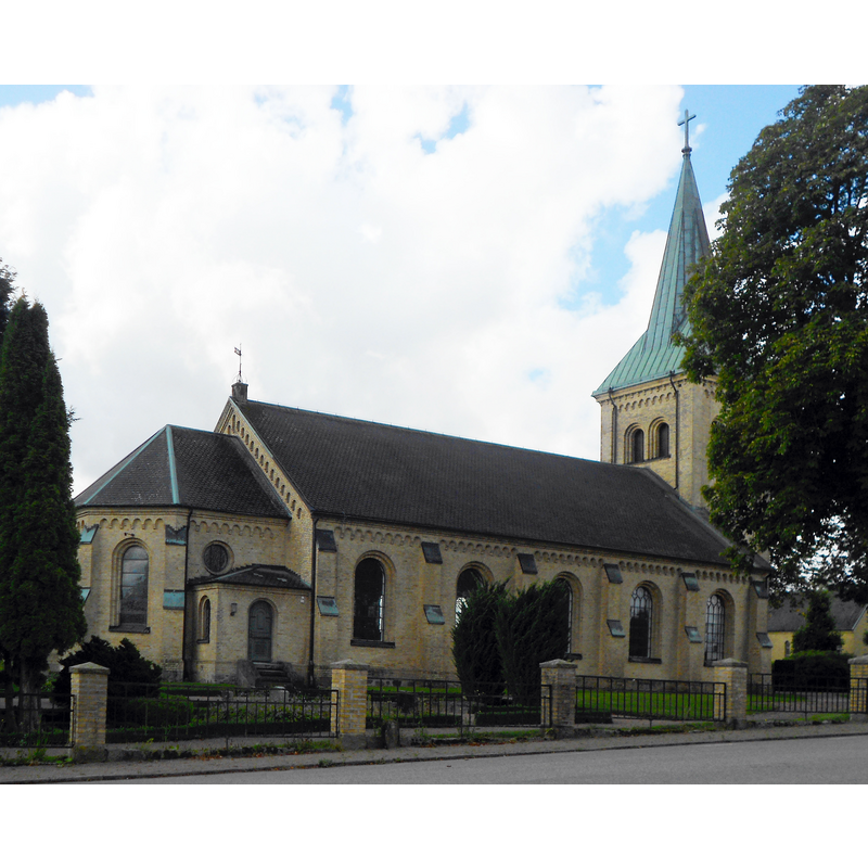 Source caption: " Svalövs kyrka" [the late-19thC new church]
