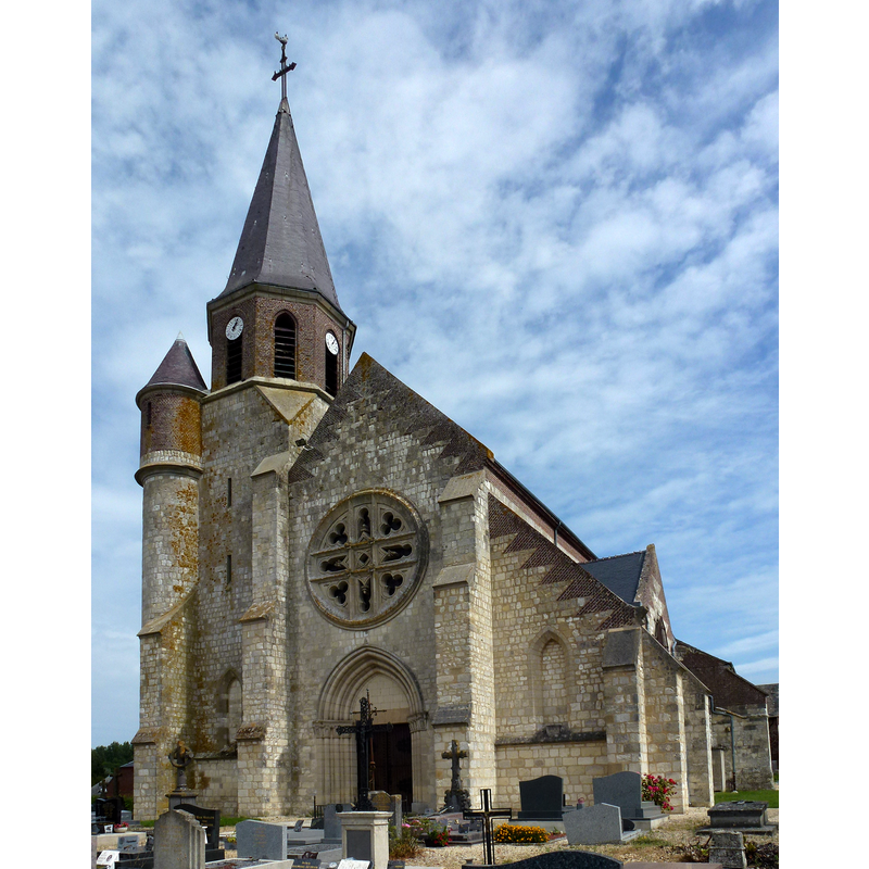 Source caption: " Renneville (Ardennes) église St-Nicolas"