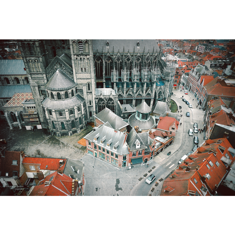 Source caption: "Tournai, cathèdrale Notre-Dame de Tournai. XIIe"