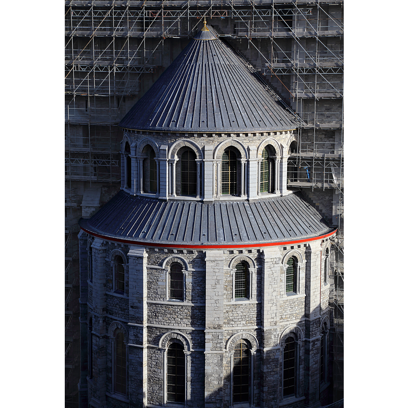 Source caption: "Cathedral Notre-Dame in Tournai, Belgium. Transept."