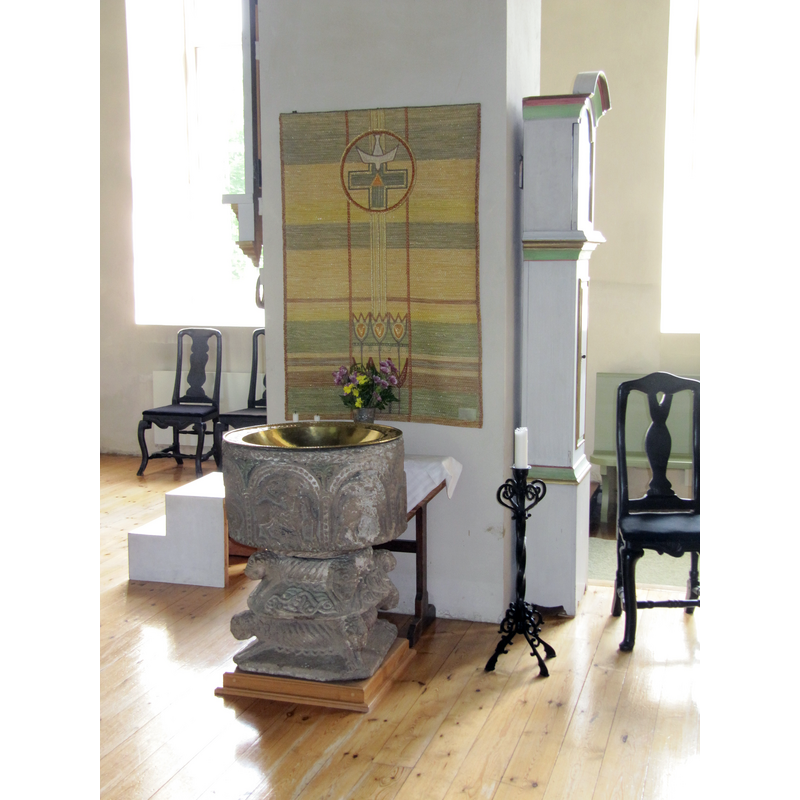 Source caption: "Dopfunt i Fröderyds kyrka"