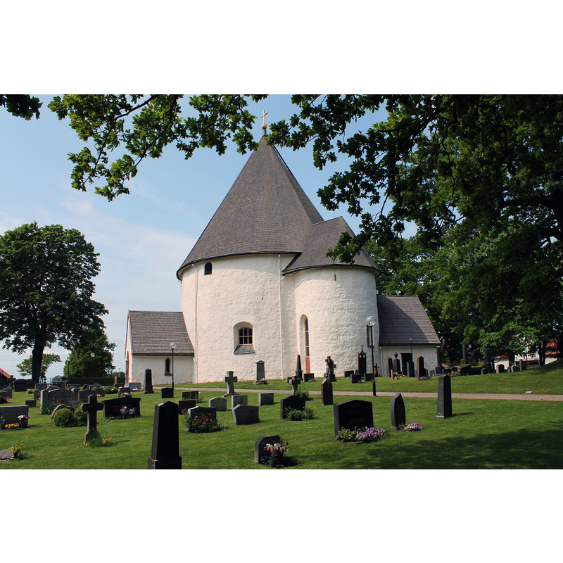 Source caption: "Hagby kyrka. Exteriör."