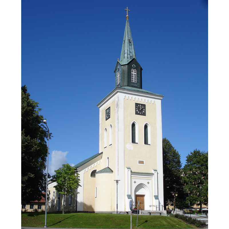 Source caption: "Ljungby kyrka i västra Småland"