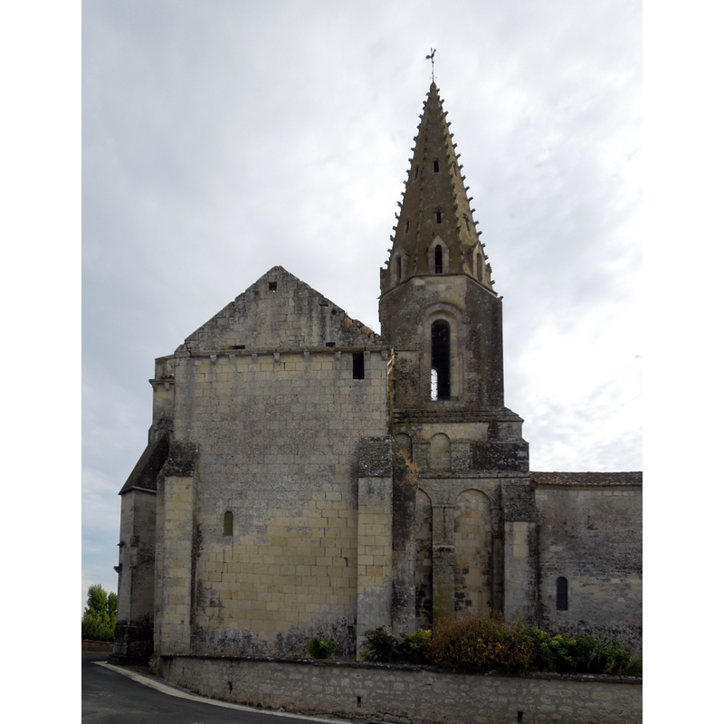 Source caption: "Avy, village church Notre-Dame, east side"