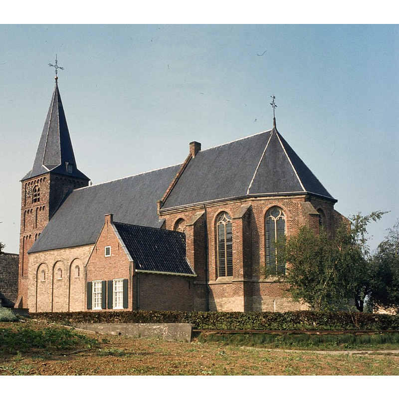 Source caption: "Nederlands Hervormde Kerk: Overzicht van de zuidoostgevel"